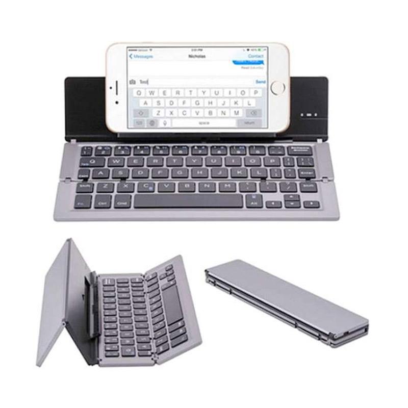 Jual Eds Mini Foldable Ultra Thin Phones Tablet Wireless Bluetooth Keyboard For Ios Android Windows 58 Keys Online Desember 2020 Blibli