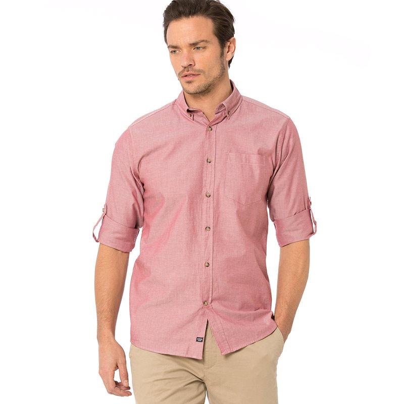 Jual Lc Waikiki Regular Fit Long Sleeve Oxford Kemeja Pria Red 8s0230z8 Online November 2020 Blibli Com