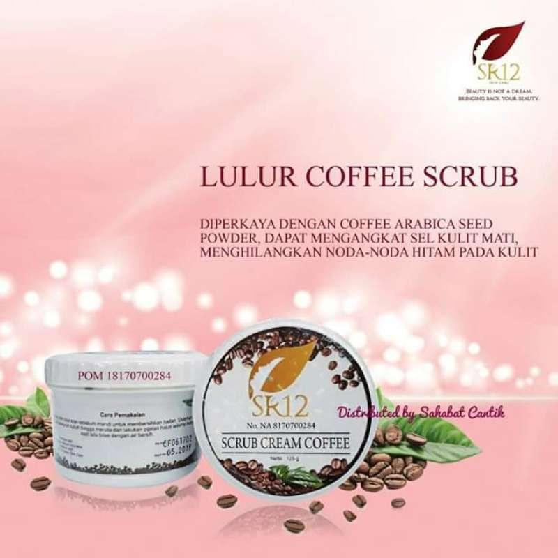 sr12 skincare body scrub cream coffee