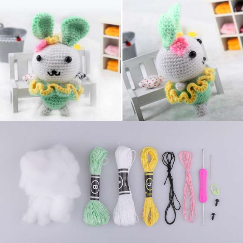 Rabbit Amigurumi Crochet Kit DIY
