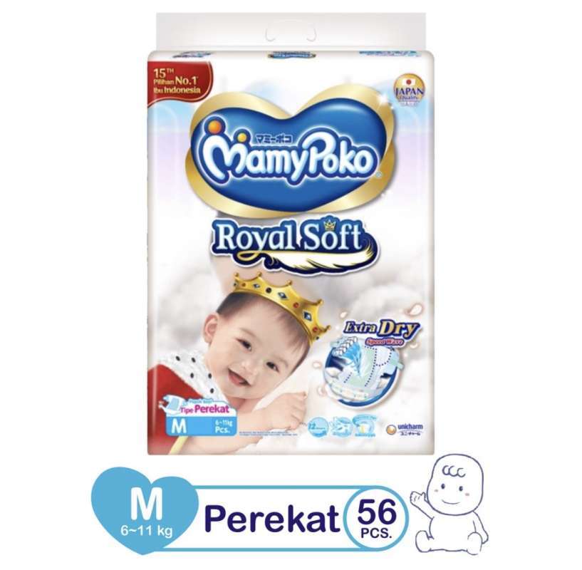 Mamypoko royal store soft perekat