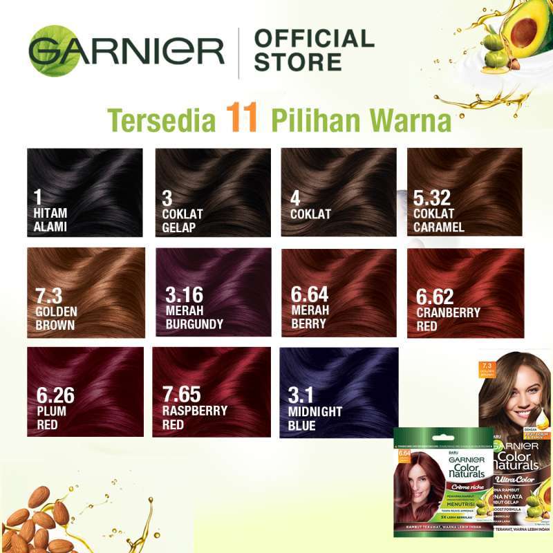 Jual Garnier Color Naturals Ultra Color Cat Rambut 2 Pcs
