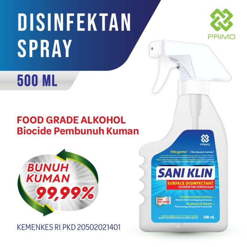 PRIMO Home Care Sani Klin Disinfektan Spray [500 mL]