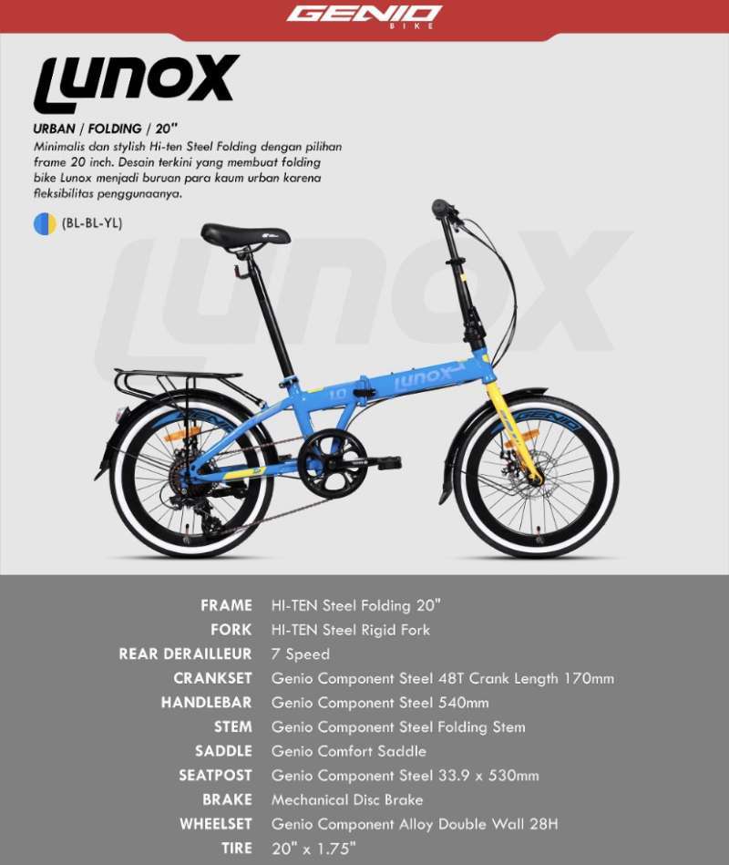 genio lunox 1.0 20 inch