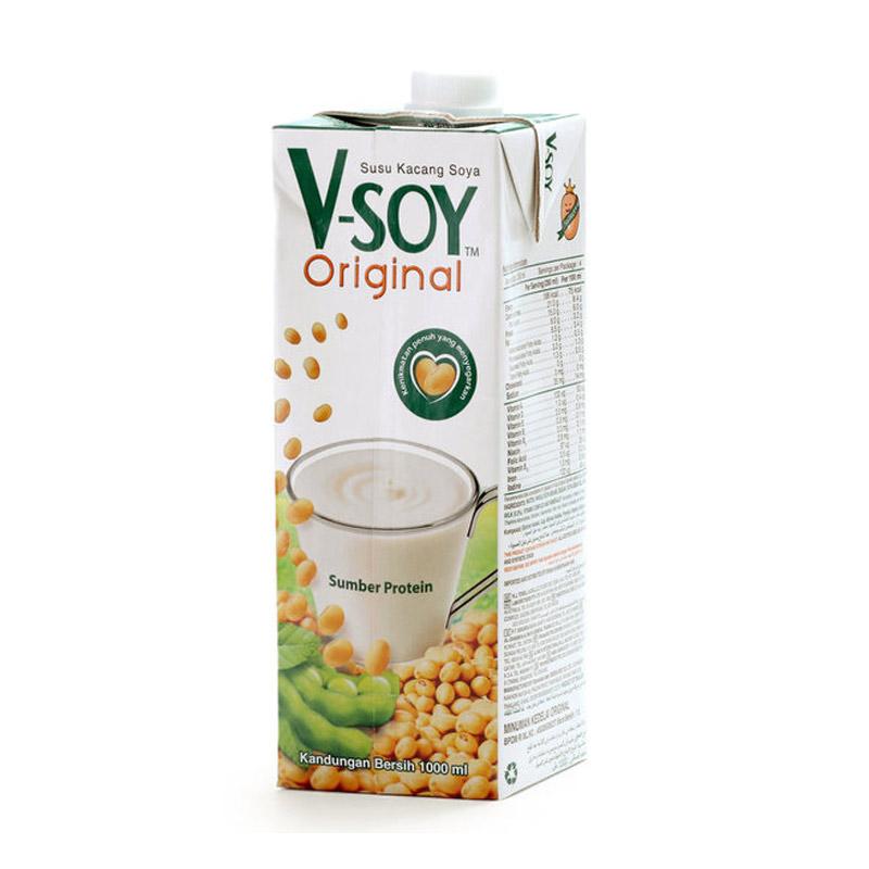 Jual V Soy Susu Kedelai Original 1 Liter Terbaru Juli 2021 Blibli