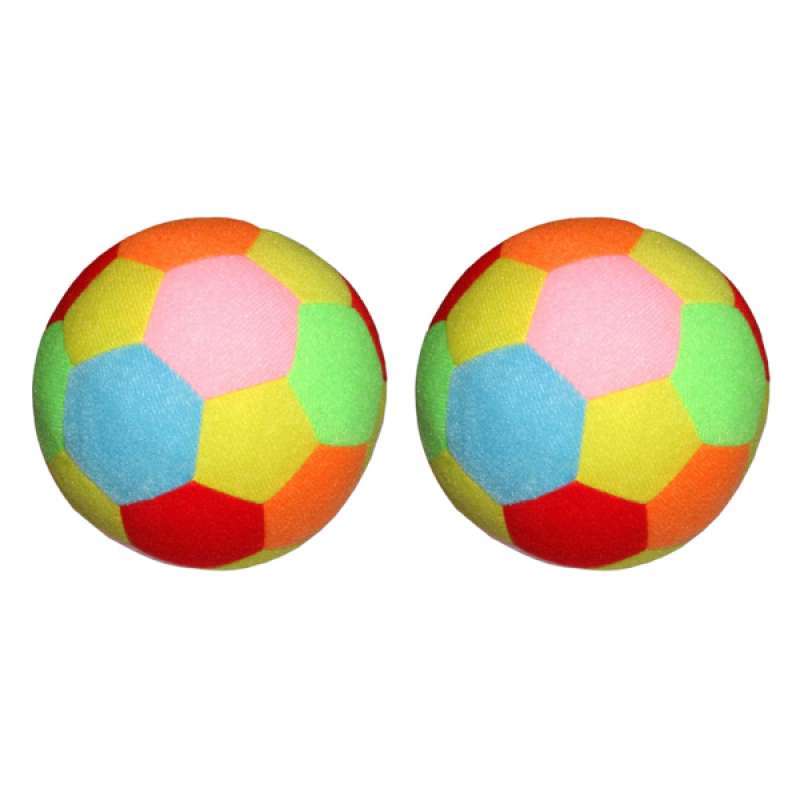Jual Oem Baby Balls Rainbow Rattle Football Toy Small Colorful Plush Ball For Newborn Infant Toddler 2 Pcs 9 5 Cm Online September 2020 Blibli Com