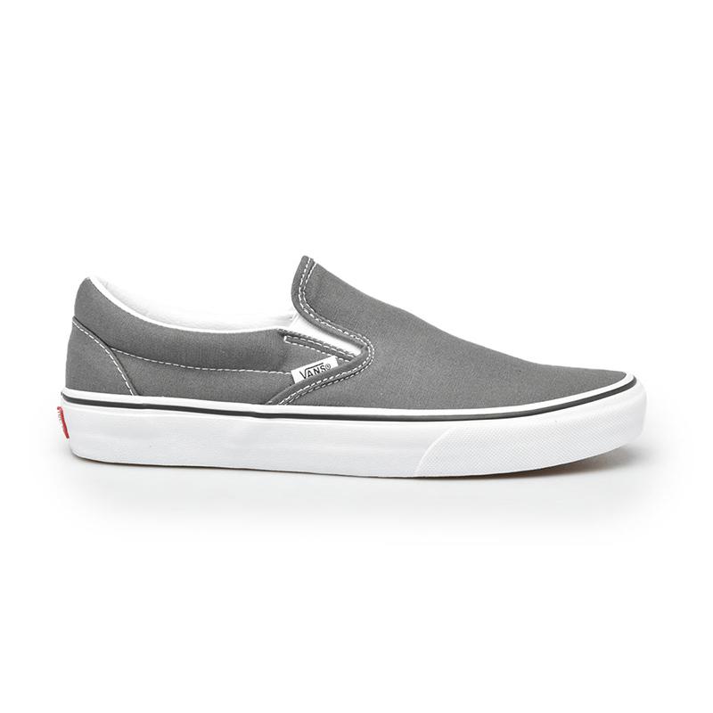 Dark grey vans slip ons clearance