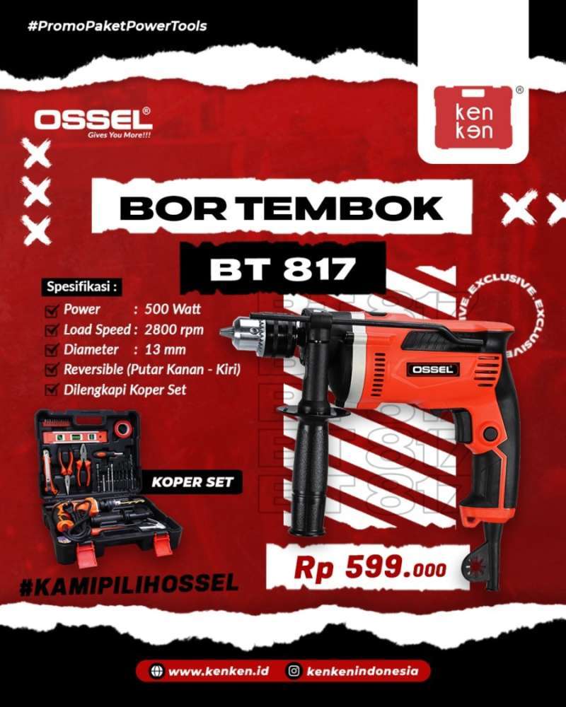 Ossel bt hotsell 817 impact drill