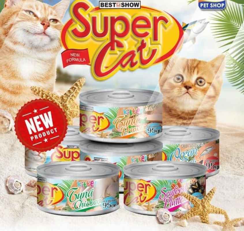 Super Cat Pengganti Makanan Basah Kucing [95 g/ Pouch]