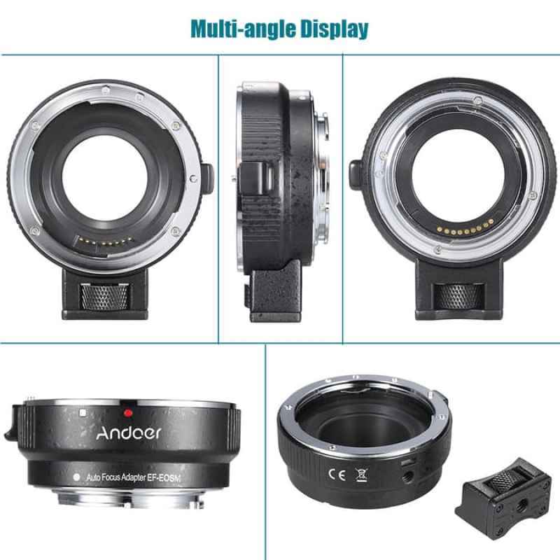 andoer ef eosm lens mount adapter for canon ef ef s series lens eos m