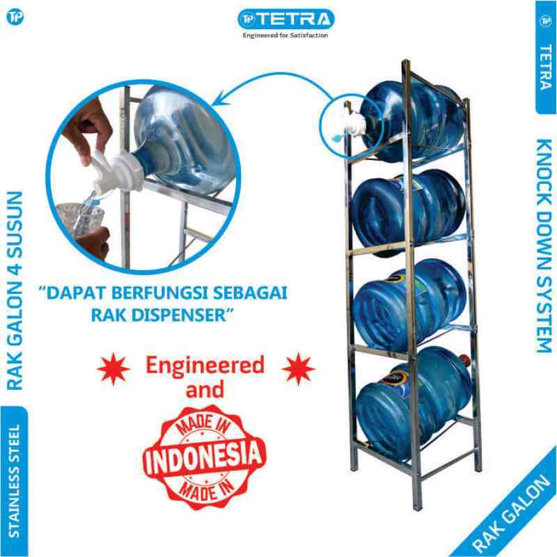 Jual Rak Galon 4 Susun Tingkat Stainless Steel Online September 2020 Blibli Com
