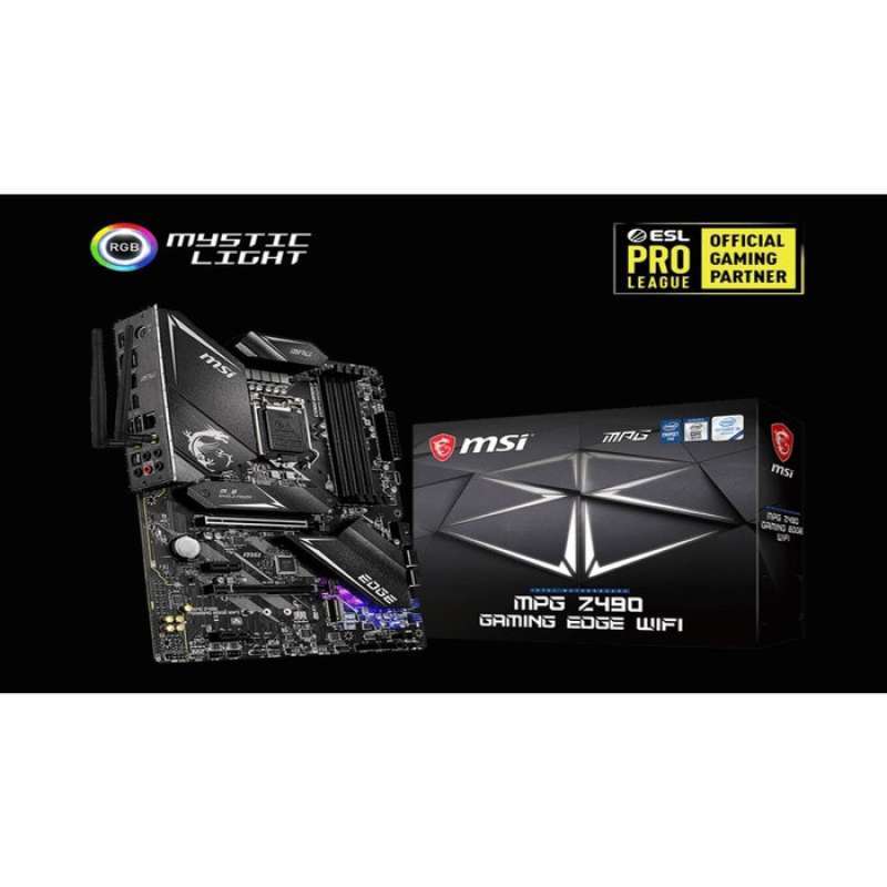 Jual Msi Mpg Z490 Gaming Edge Wifi Motherboard Hitam Online November 2020 Blibli