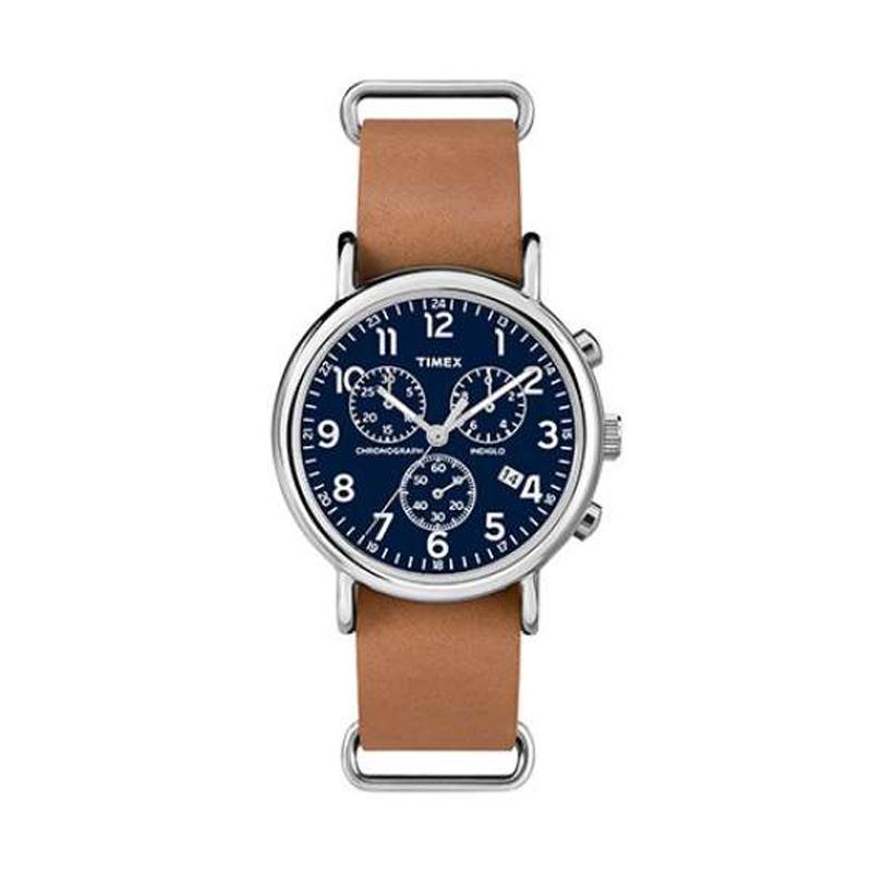 Timex chronograph blue dial Clearance