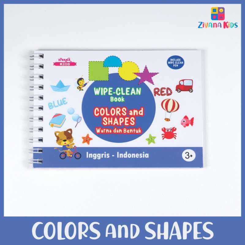 Jual Zivana Kids Wipe And Clean Activity Book Buku Edukasi Anak Belajar Menulis Membaca Mengenal Warna Dan Bentuk Mainan Edukasi Anak Balita Paud Tk Online Oktober 2020 Blibli Com