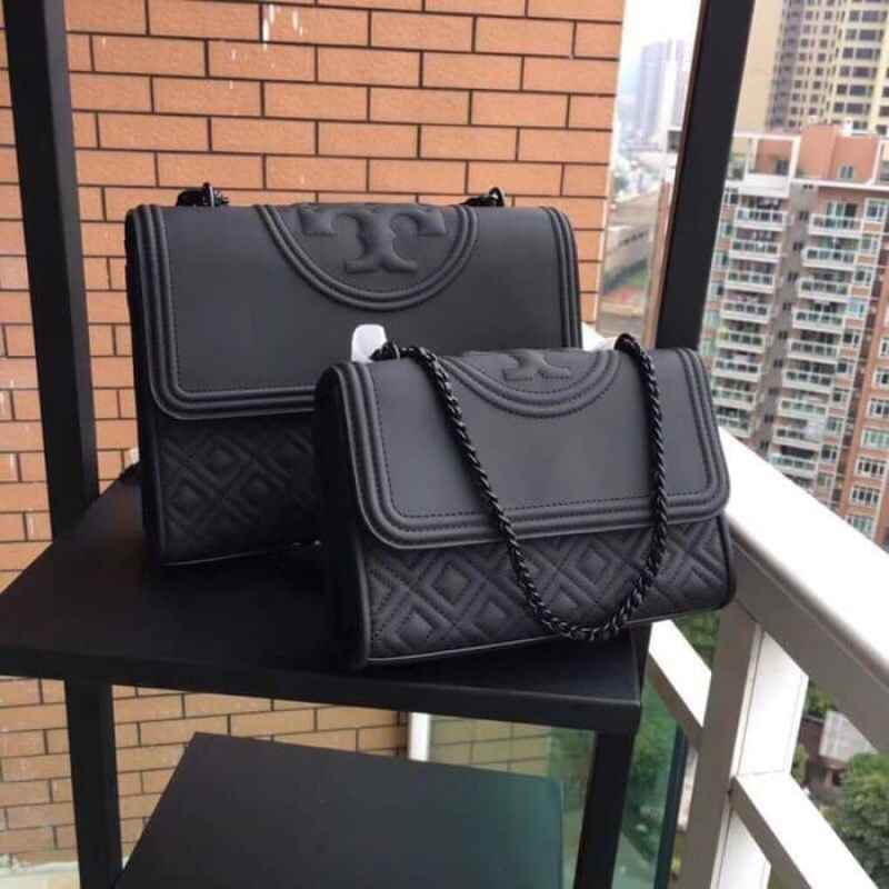 Jual Tory Burch Fleming Black Matte Small Shopee Indonesia