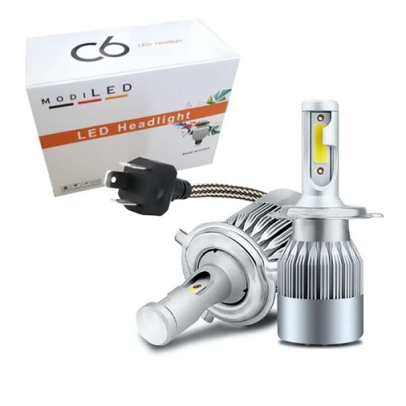 lampu c6 led 36w cob mobil socket h4