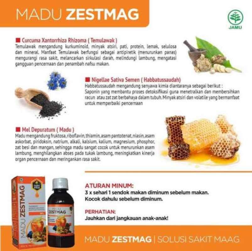 Jual Madu Zestmag Solusi Gerd Asam Lambung 280 Gr Online Februari 2021 Blibli
