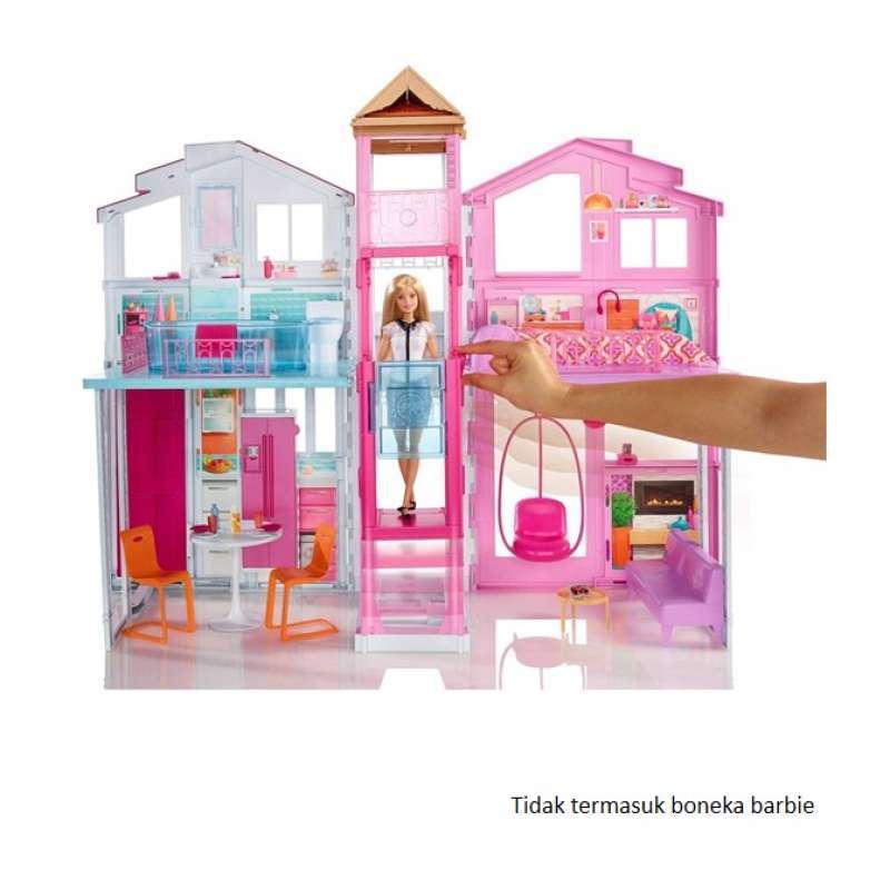 Jual Barbie 3 Story Townhouse Town House Mainan Rumah Boneka Barbie Online November 2020 Blibli