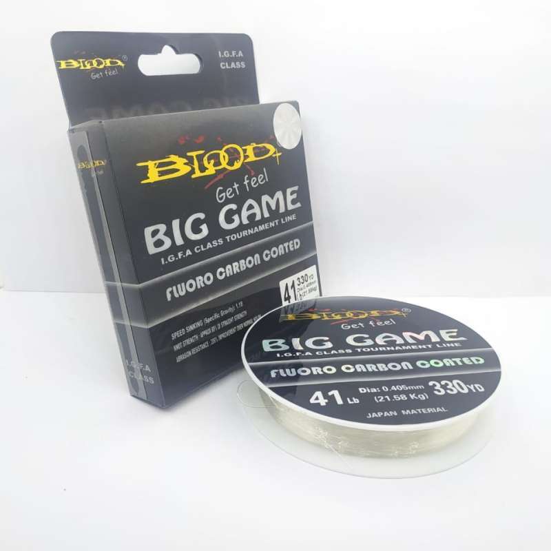 Jual Senar Pancing Blood Big Game 41 Lb 0 40 Mm Fluoro Carbon Coated Online September 2020 Blibli Com