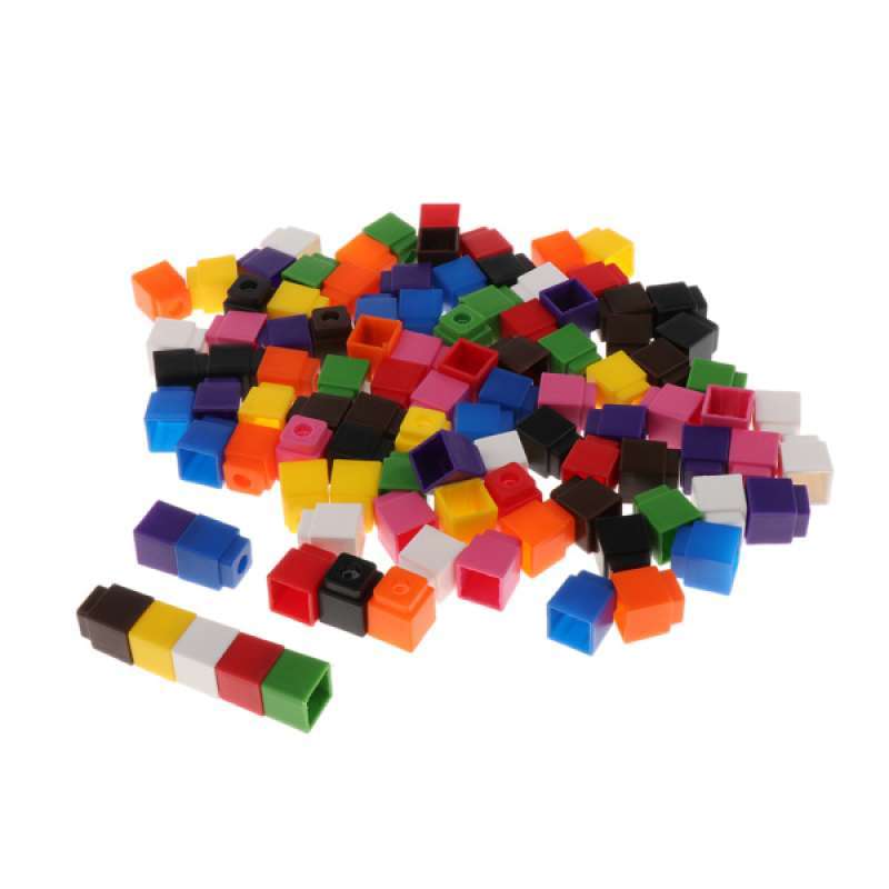 Promo Linking Cubes Connecting Puzzles Interlocking Blocks Educational Counting Toy Color Recognition Early Math Skills 600 Pieces Di Seller Homyl China Blibli