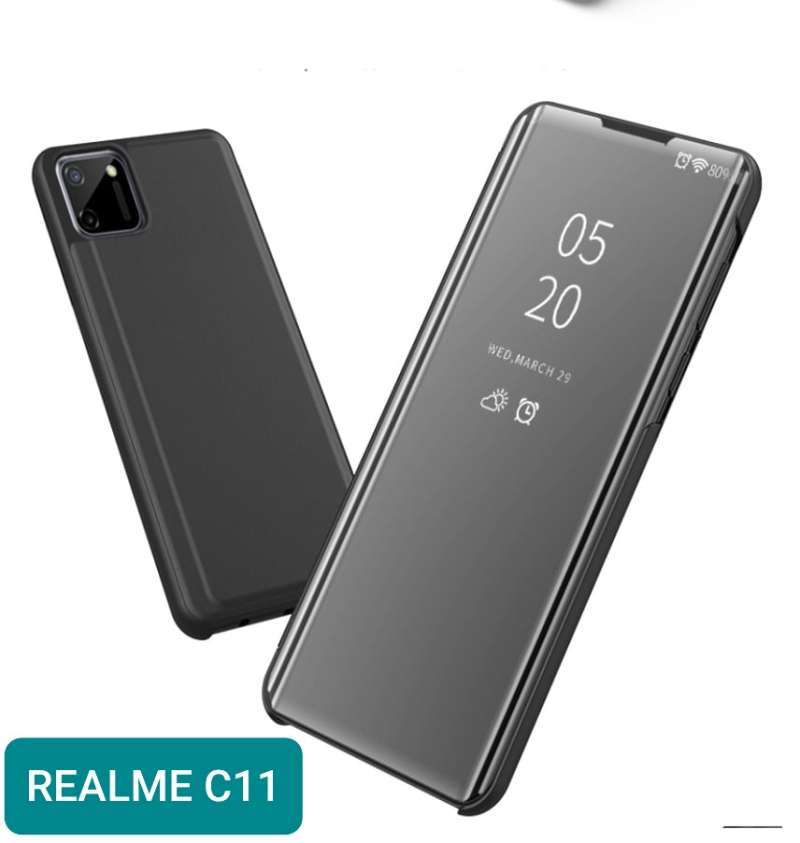 Jual Casing Hp Flip Cover Realme C11 2020 Case Pelindung Hp Flip Case Clear View Standing Mirror Casing Handphone Online Oktober 2020 Blibli Com