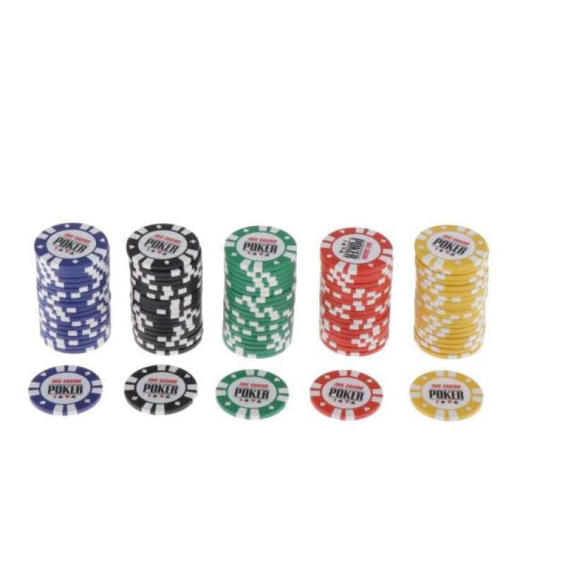 Promo 100pcs No Denominations Poker Chips for Casino ...