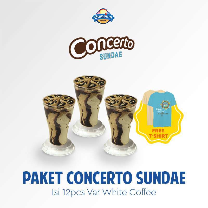 Jual Paket Ice Cream Concerto Sundae White Coffee Es Krim Online Oktober 2020 Blibli Com