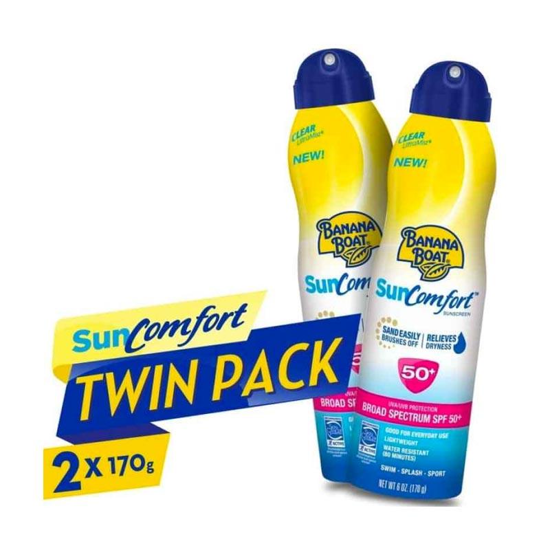 Jual Banana Boat Ultramist Spray Spf50 Sun Comfort 170 G Twin Pack Online Maret 2021 Blibli