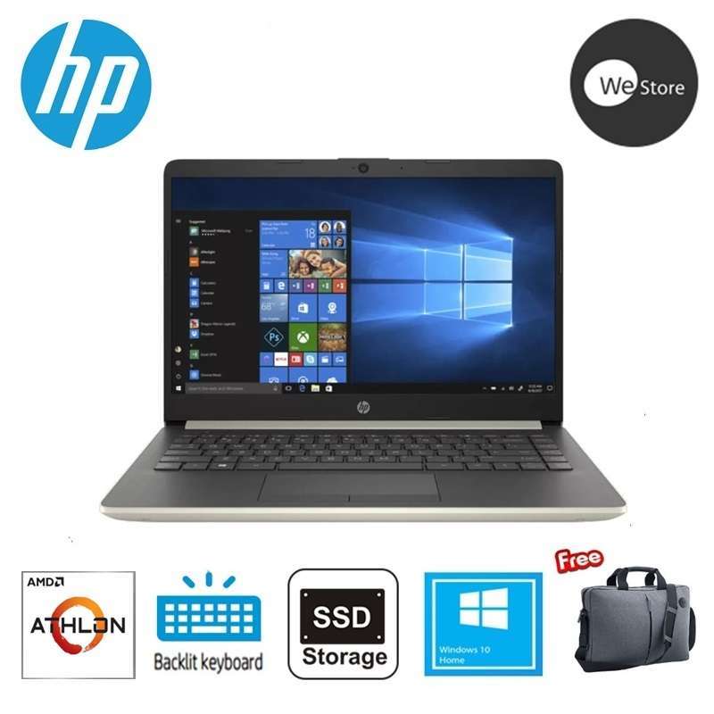Jual Hp 14s Dk1001au Notebook Amd Athlon 3050u 4gb Ram 256gb Ssd Backlight Keyboard 14inch Win10 Gold Online November 2020 Blibli