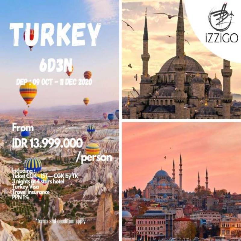 Jual Izzigo Tours International The Romantic Istanbul By Turkish Airlines Direct Flight 6d3n Online November 2020 Blibli Com