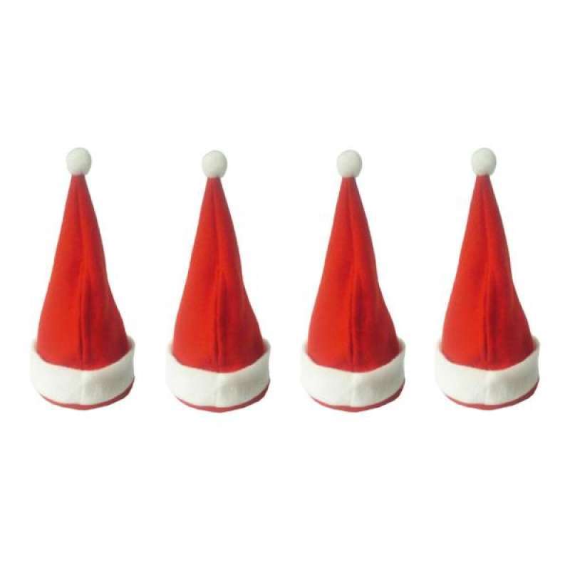 Jual Oem Mini Santa Hat Table Place Crad Holder Winter Christmas Party Decoration 4 Pcs Online September 2020 Blibli Com