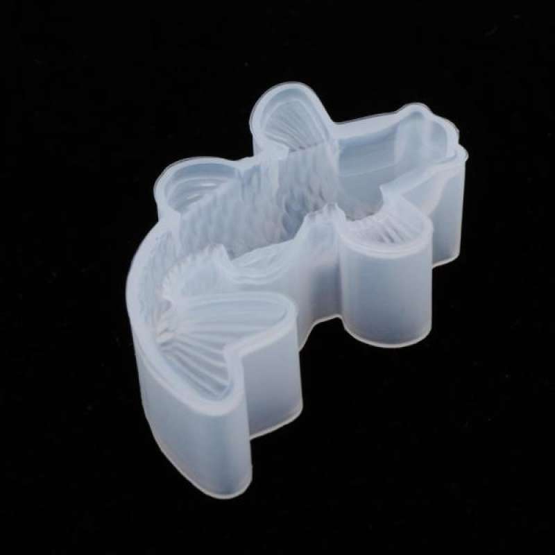 3D Lucky Koi Fish Silicone Mold DIY Resin Casting Art Jewelry Making Craft L^ 