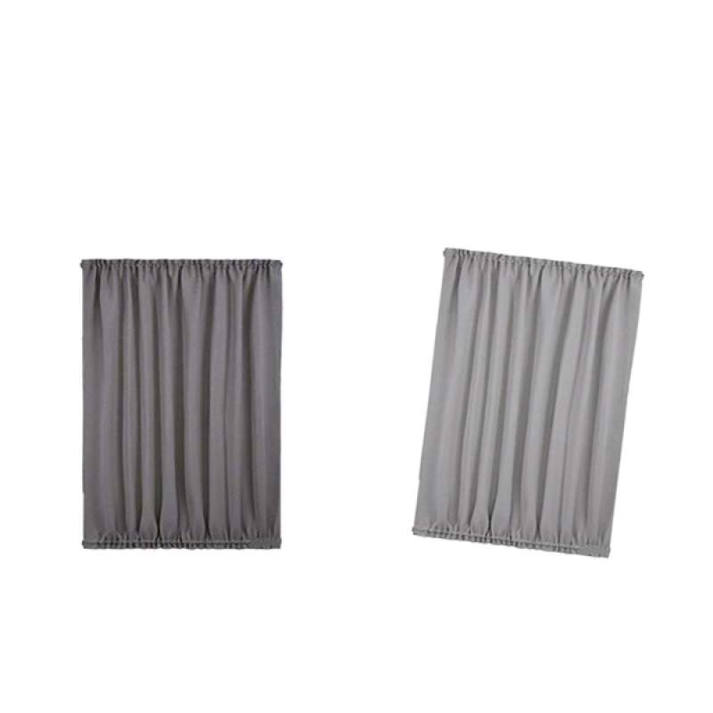 Jual Pair Of Blackout French Door Curtain Panels Elegant Gray Front Light Gray Dark Gray Online November 2020 Blibli