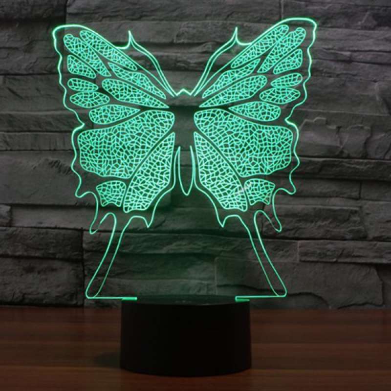Download Jual Butterfly Usb 3d Led 7 Colors Touch Switch Acrylic Crystal Table Light Lamp Terbaru Juni 2021 Blibli