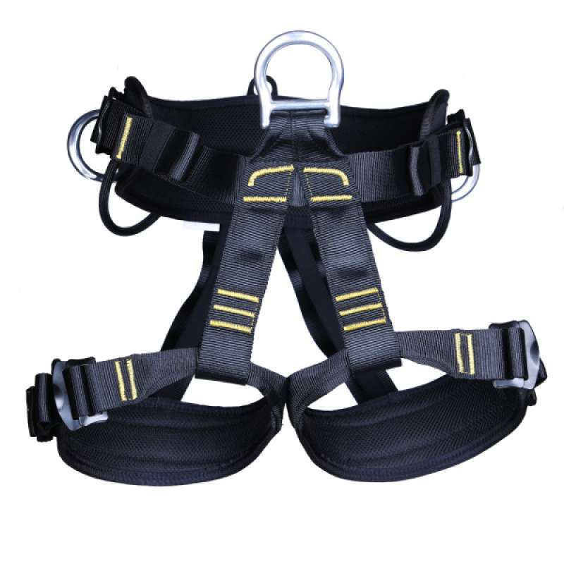 Lightweight Seat Safety Bust Belt Climbing Harness Black
