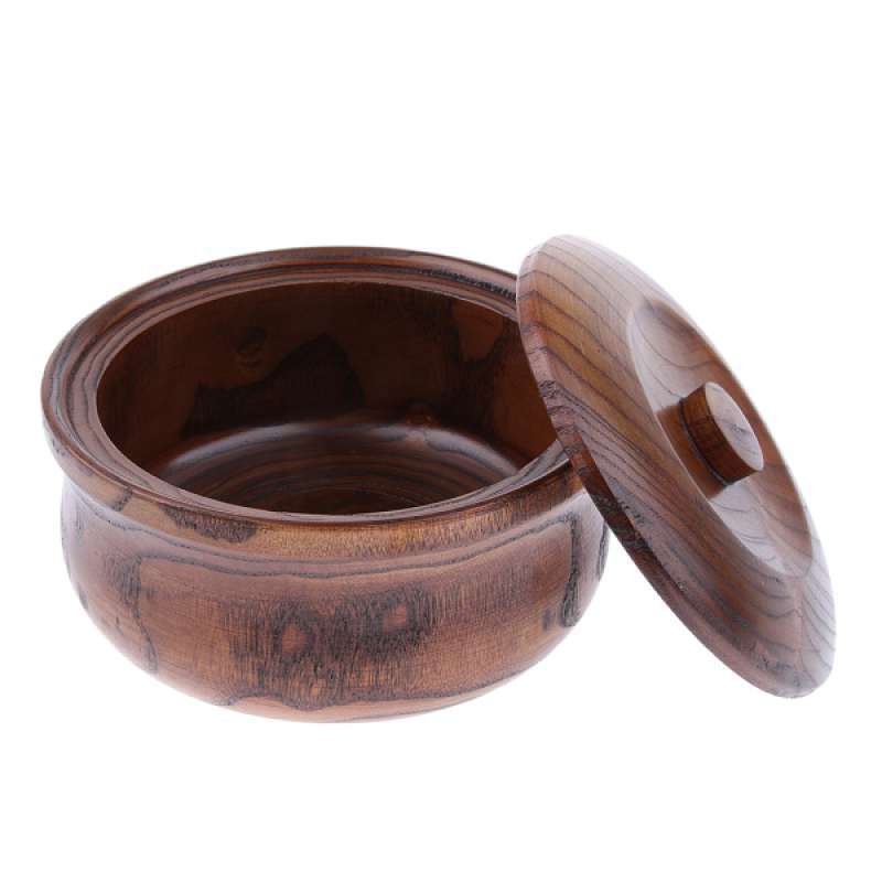 Natural Bamboo Handcraft Solid Nut/Fruit Bowl Rice Box With Matching Lid 