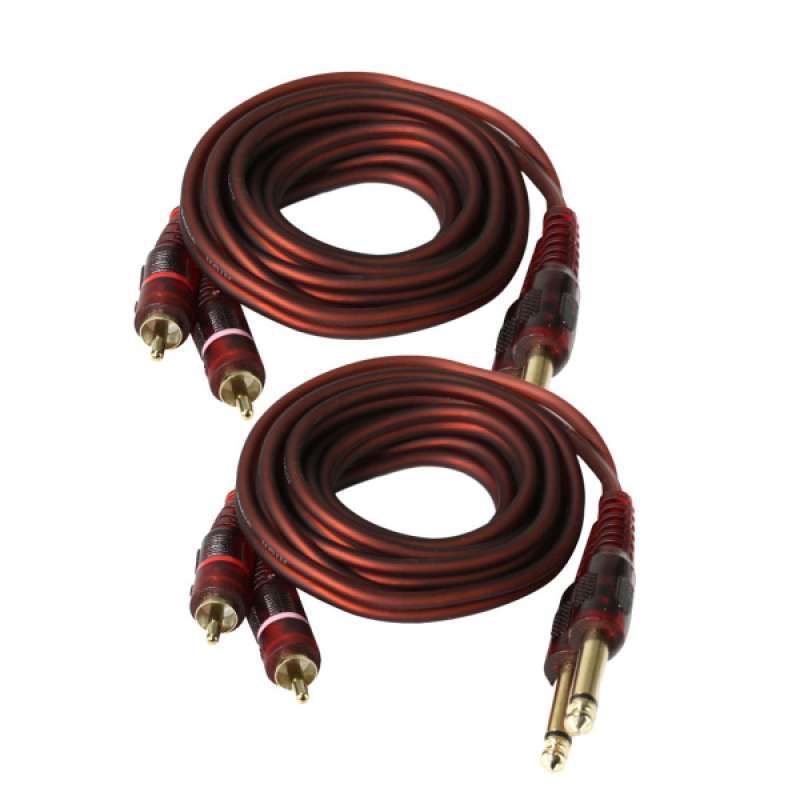 2RCA Cable, Gold-Plated (Copper Shell 