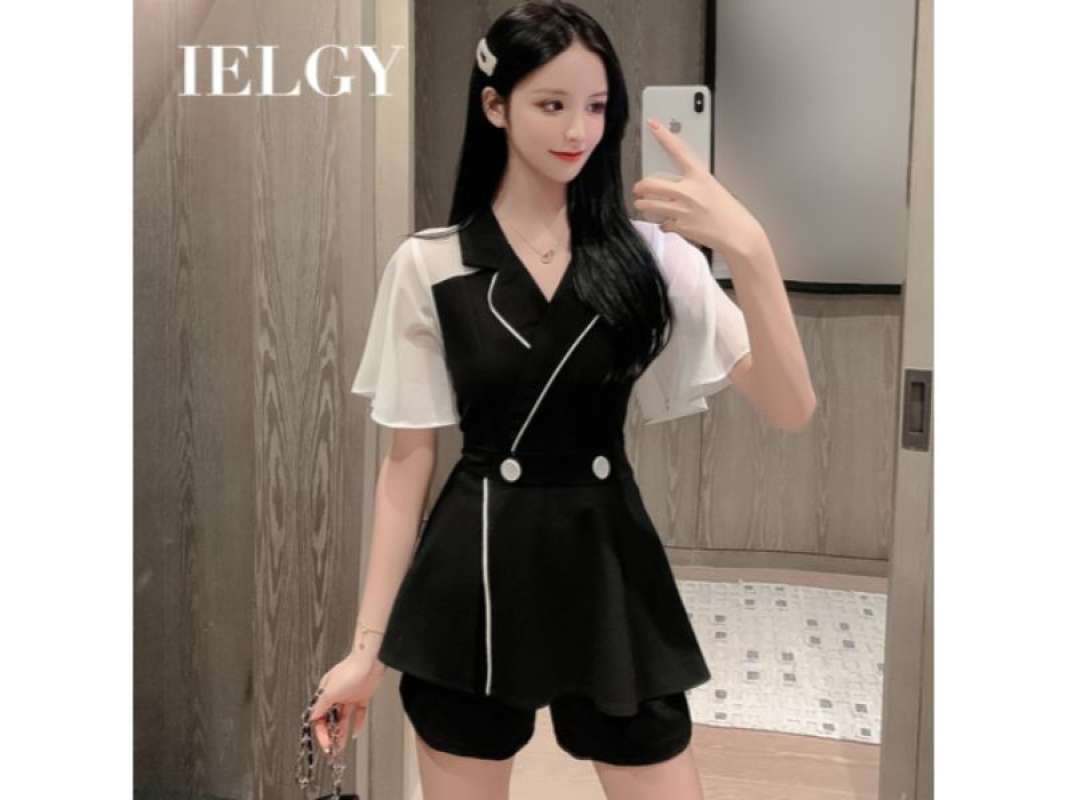 Jual IELGY French style waist slimming 