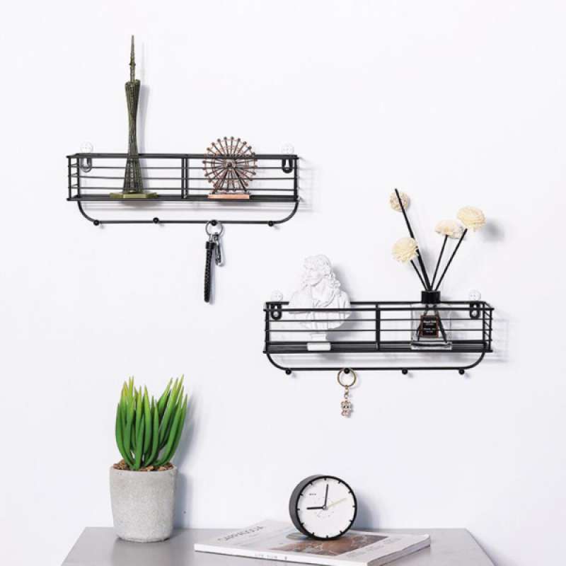 Jual Metal Wall Unit Vintage Shelf Storage Display Rack Holder For Plant Pot Online September 2020 Blibli Com