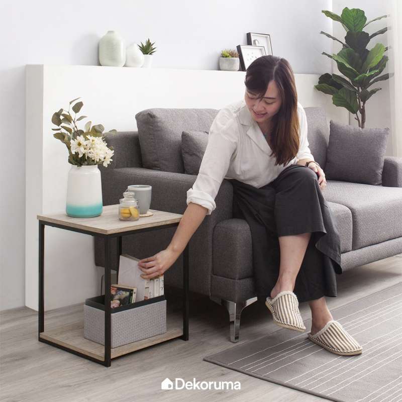 Flottebo Sofa Bed With Side Table Vissle Purple Ikea Indonesia