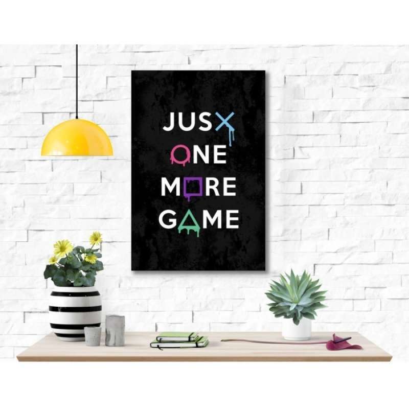 Poster Kayu Pajangan Dinding Hiasan Kamar Just One More Game Terbaru Agustus 2021 Harga Murah Kualitas Terjamin Blibli