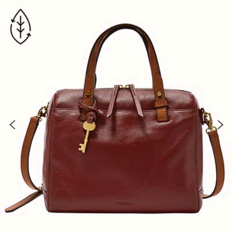 Tas Fossil Rachel Satchel Red Velvet Leather ZB7246627