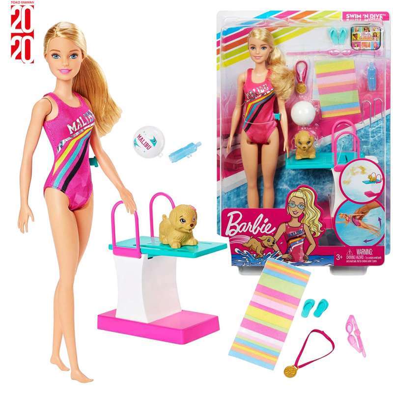Jual Barbie Dreamhouse Adventures Swim N Dive Doll Ori Mainan Anak Ghk23 Online Februari 2021 Blibli