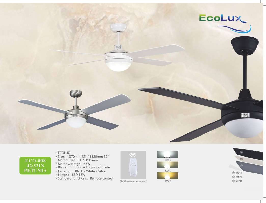 Jual Kipas Angin Dekorasi Ecolux Petunia 42 Remote Control Online Desember 2020 Blibli