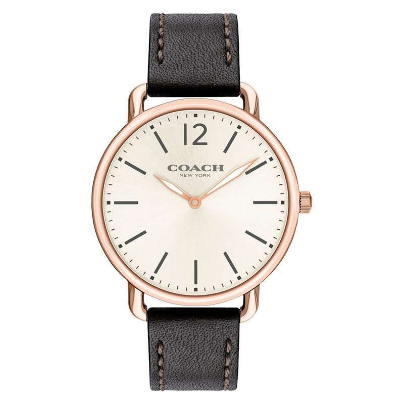 coach watch pink face