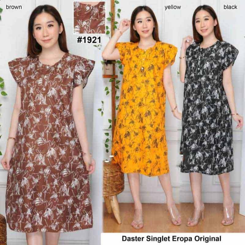 Daster Baju Tidur Motif Bunga Tulip Terusan Pajamas Sleepwear Piama Lazada Indonesia
