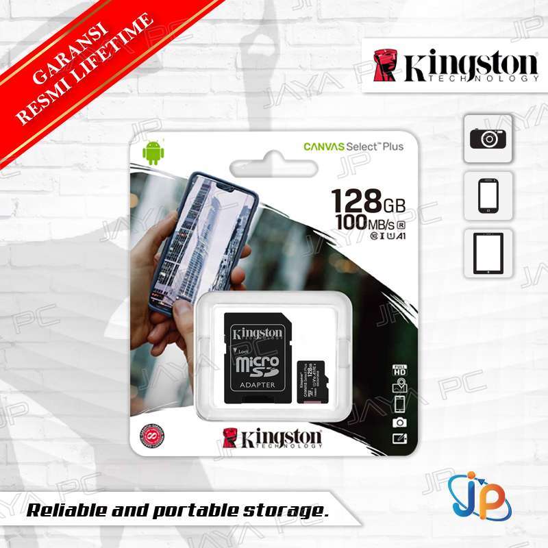 Jual Kingston Canvas Select Plus Microsdxc A1 128gb Micro SD