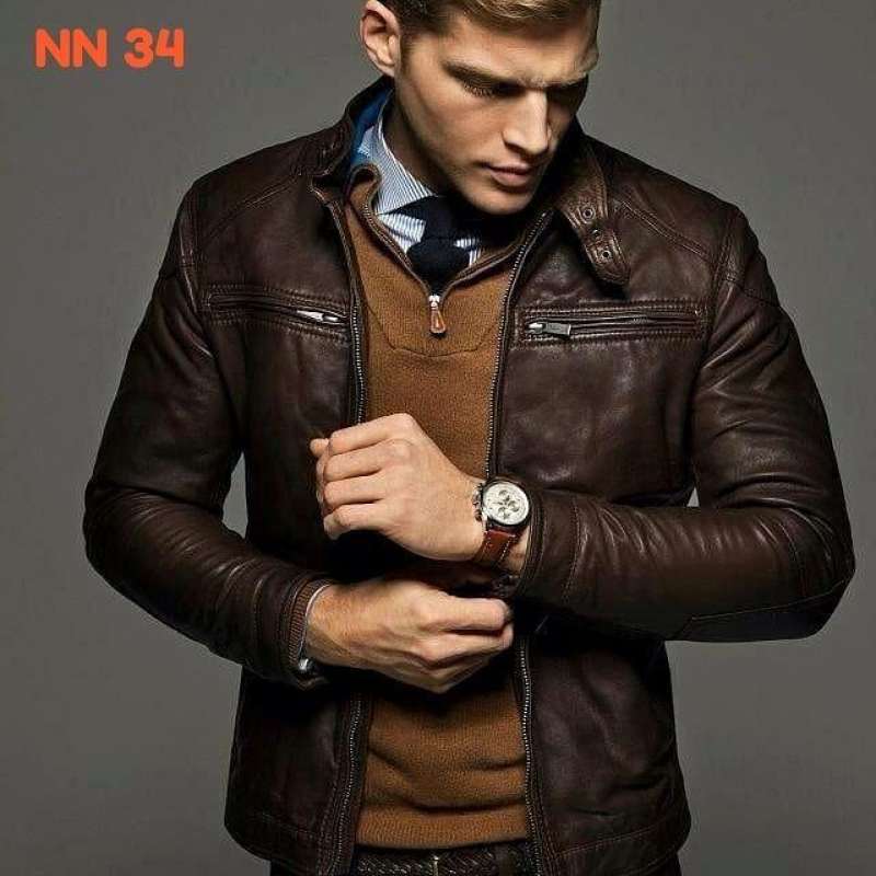 Jual jaket semi kulit sintetis pria di Seller move clothing - Cimekar, Kab.  Bandung | Blibli