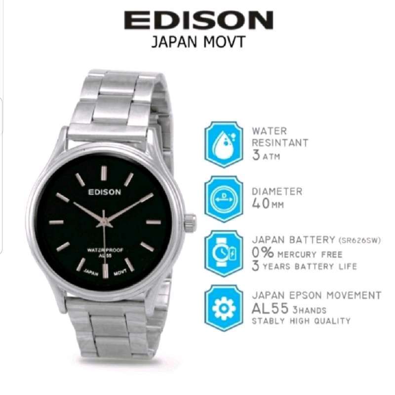 Edison quartz watch japan movt hotsell