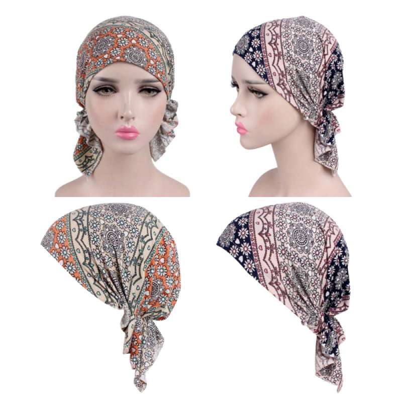 Promo 2Pcs Muslim Turban Chemo Cap Pre 